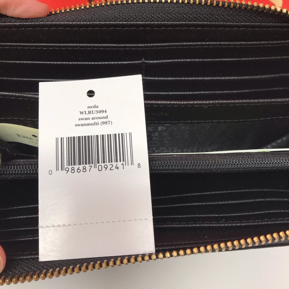 NWT kate spade New York swan around neda wallet - Picture 5 of 6
